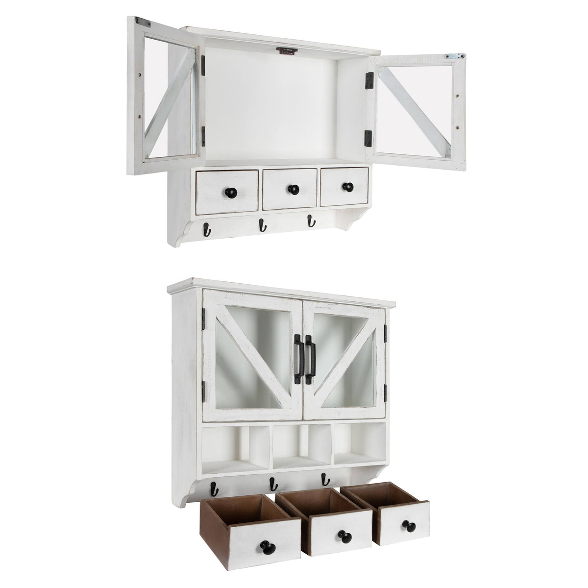 White Wood Wall Cabinet M19806