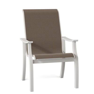 Patio Dining Armchair Textured Snow Red Z4815