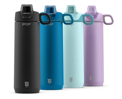 26 oz Vacuum Insulated Stainless Steel Water Bottle with Leak Proof Chug Lid and Silicone Carry Loop M30302