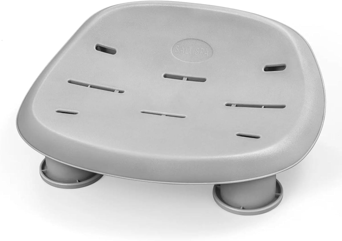 Gray Inflatable Round Hot Tub with Cover & 4 Non-Slip Pool Spa Seat X587