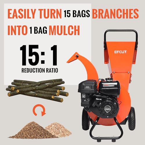 7 HP 212cc Gas Powered Wood Chipper Shredder Mulcher C856922