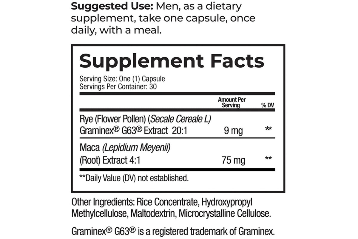 Prostate Supplement, 2 Bottles, 60 Capsules G442736