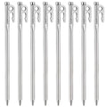 Heavy Duty Steel Tent Stake Kit with Hook and Hole Design V7897