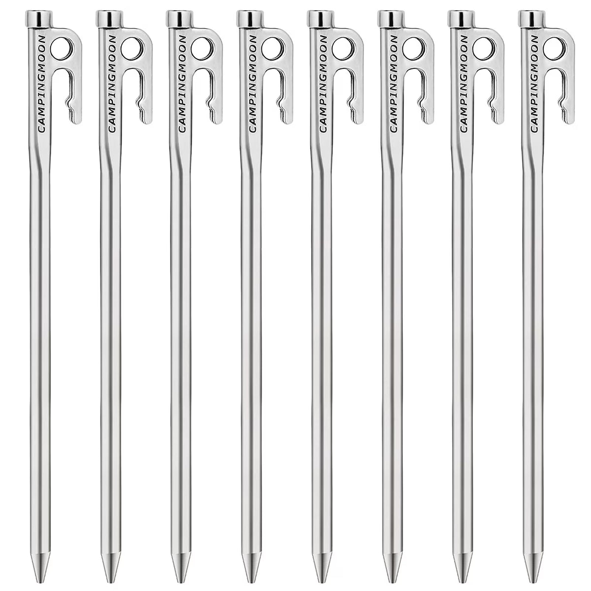 Heavy Duty Steel Tent Stake Kit with Hook and Hole Design V7897