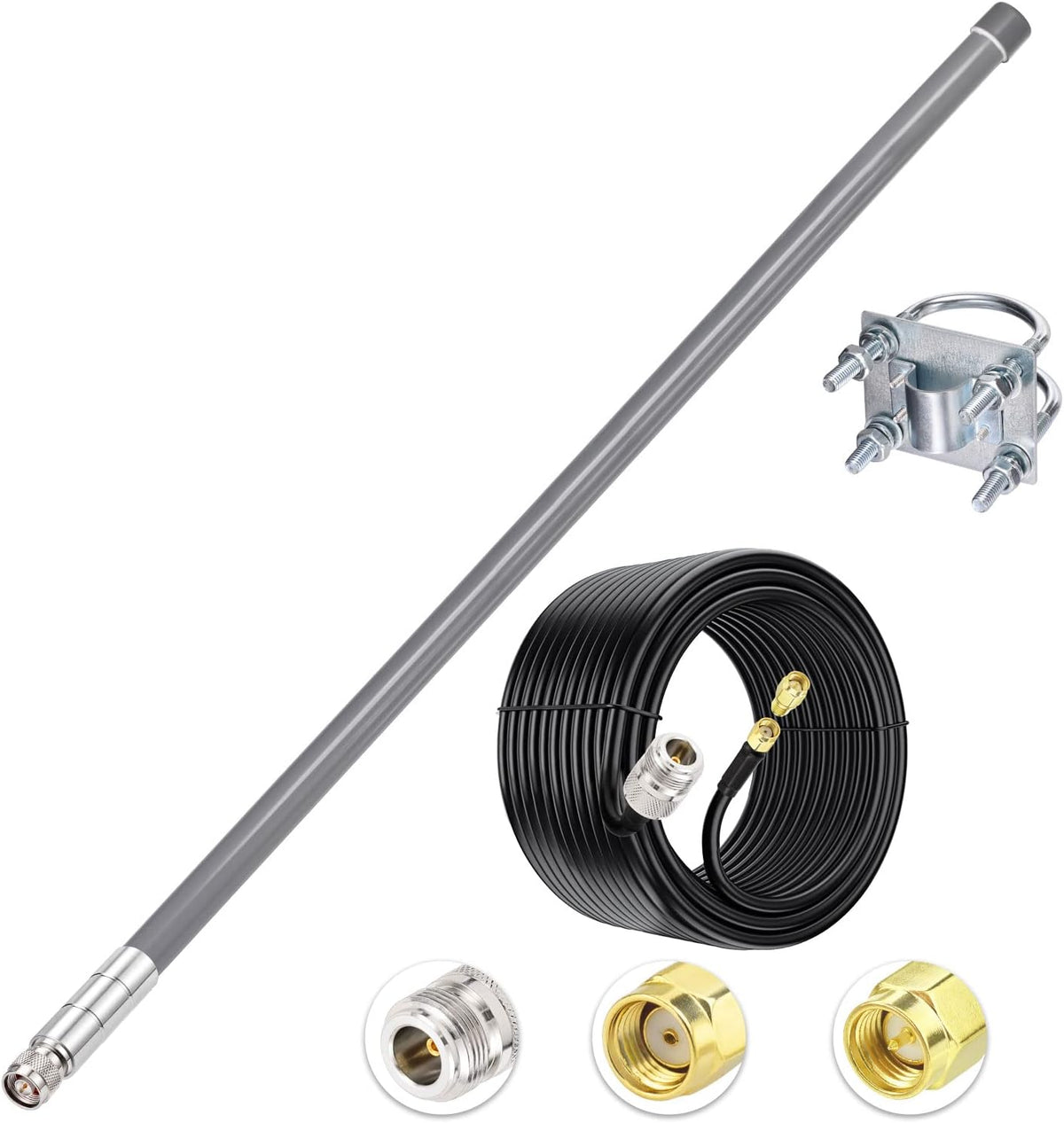 31.5inch 5.8 dBi 915MHz Antenna with 10ft Low Loss Cable E3765