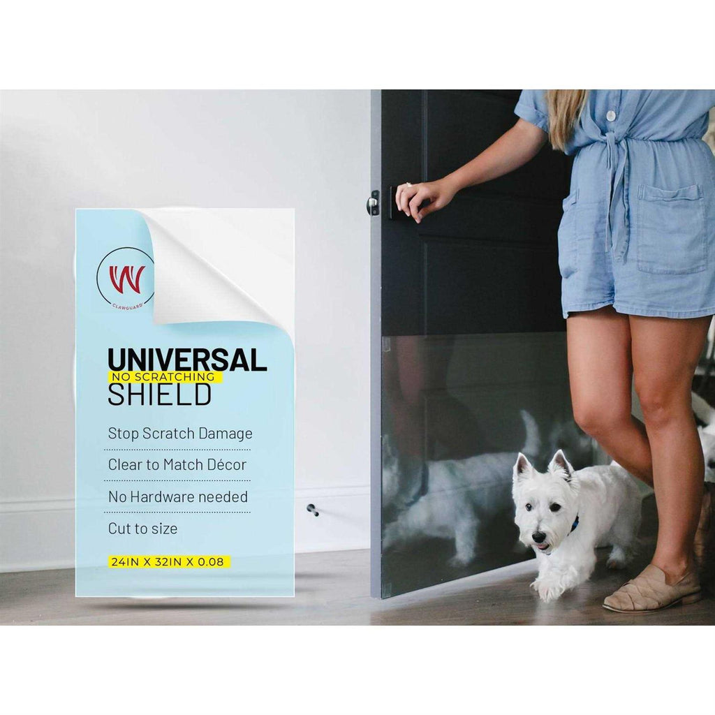 Transparent Scratch-Shield Protection for Drywall Doors and Screen Doors C12825