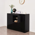 Black Sideboard Storage Cabinet with Drawer and 2 Doors X345