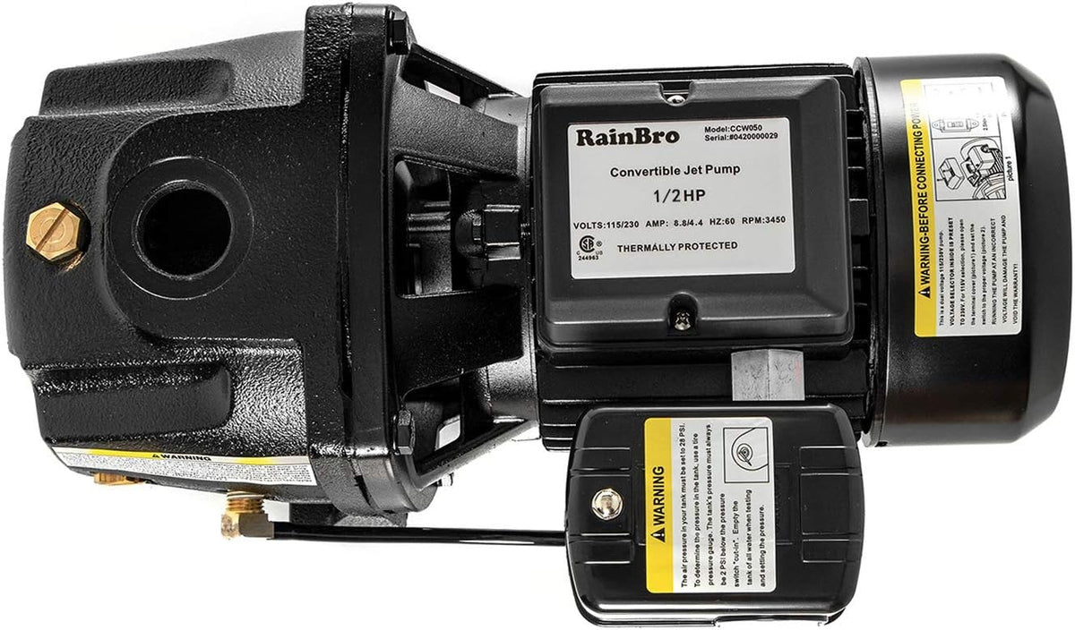 1/2 HP Cast Iron Convertible Jet Well Pump with Ejector Kit V56097