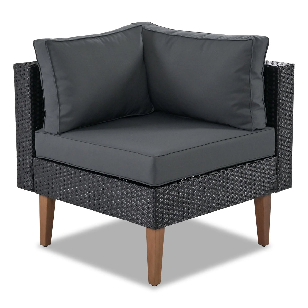 4 Pieces All-Weather Wicker Patio Sofa Set D273409