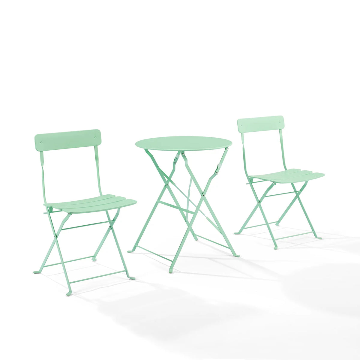 3-piece Mint Green Outdoor Metal Bistro Set N2516