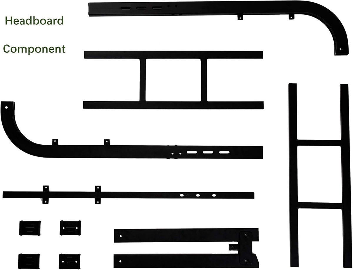 Black Metal California King Headboard K649044