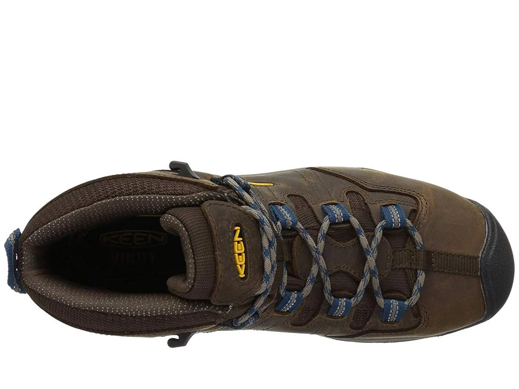 Cascade Brown/Orion Blue Steel Toe Waterproof Mid Work Boots Q257