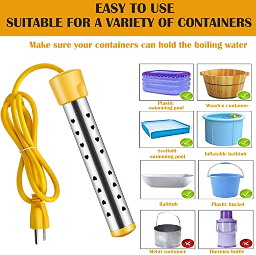 Portable 304 Stainless Steel Immersion Water Heater U929710