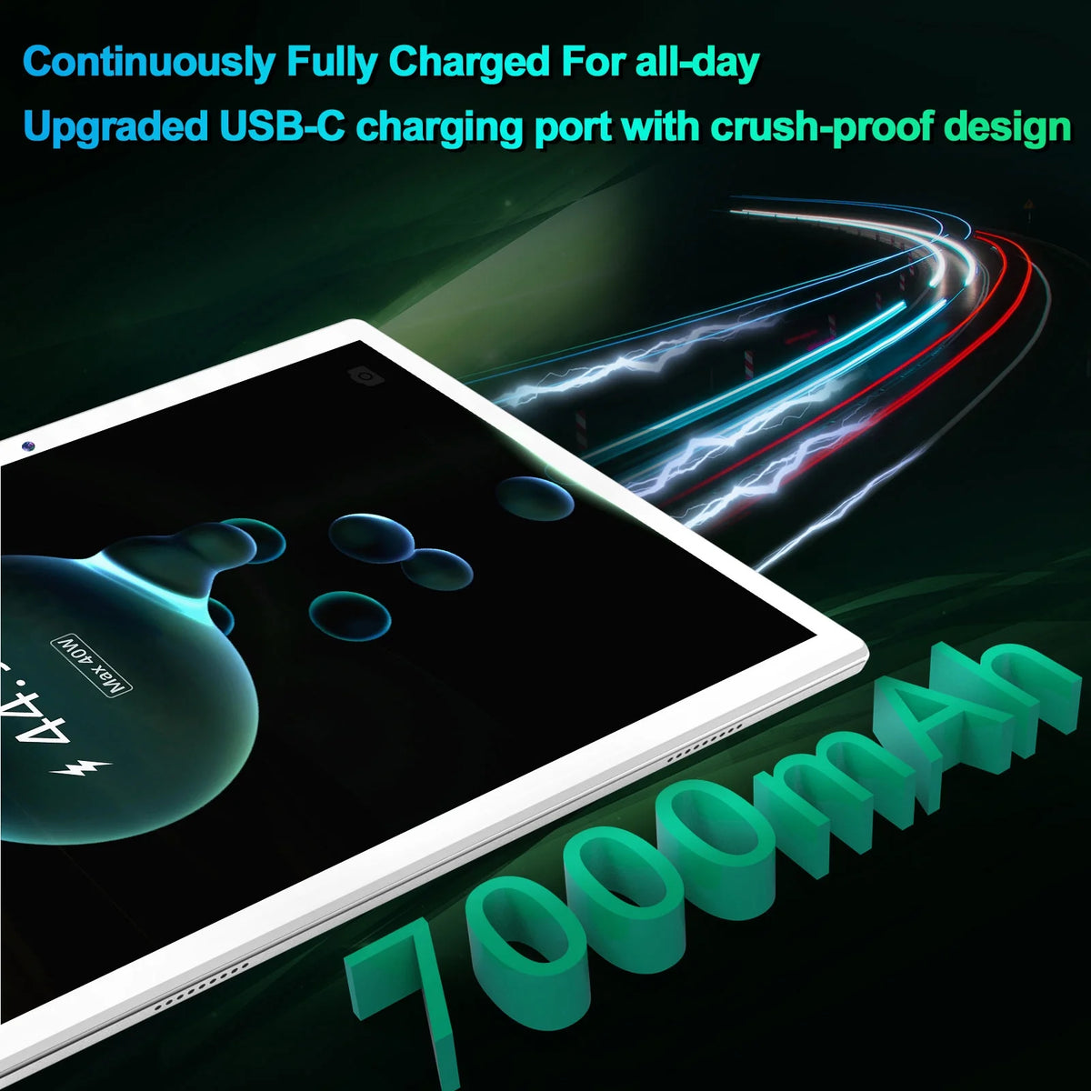 10 Inch Android 13.0 Tablet, 128GB ROM+16GB RAM, Octa-Core, FHD Display Q4492
