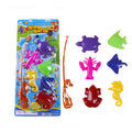 7Pcs Magnetic Fishing Toys Set with Fishing Rod D420445