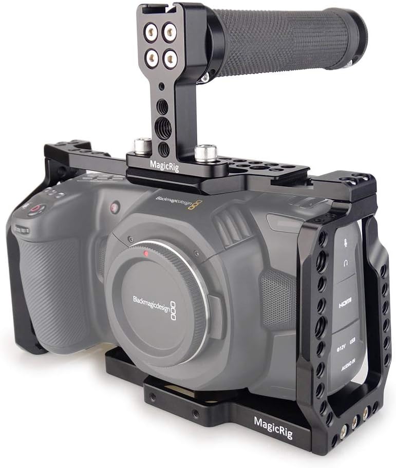 Camera Cage with NATO Handle for Blackmagic Design Pocket Cinema Camera 4K /6K E530799
