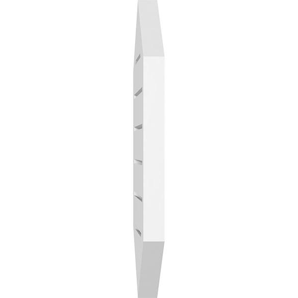 14x22W x 30x22H Vertical Peaked Surface Mount PVC Gable Vent G655260