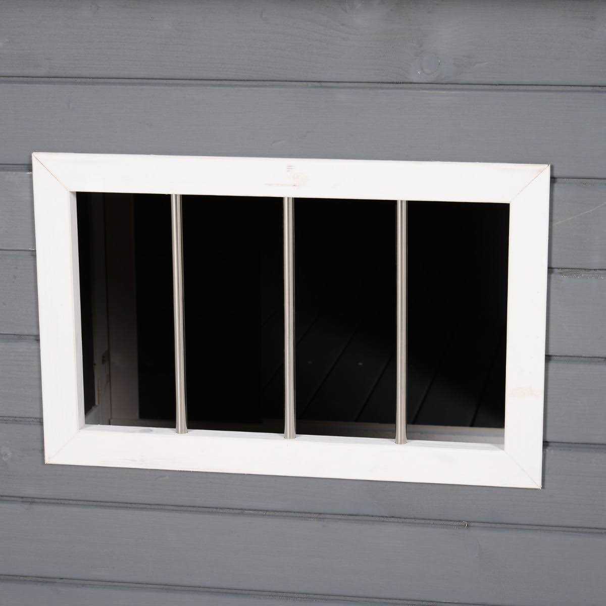 Wood Large Dog House Elevated Pet Shelter with Porch Deck V144