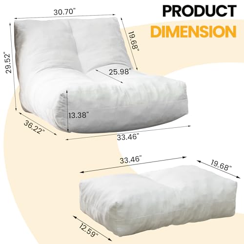 Bean Bag Chair with Ottoman G294