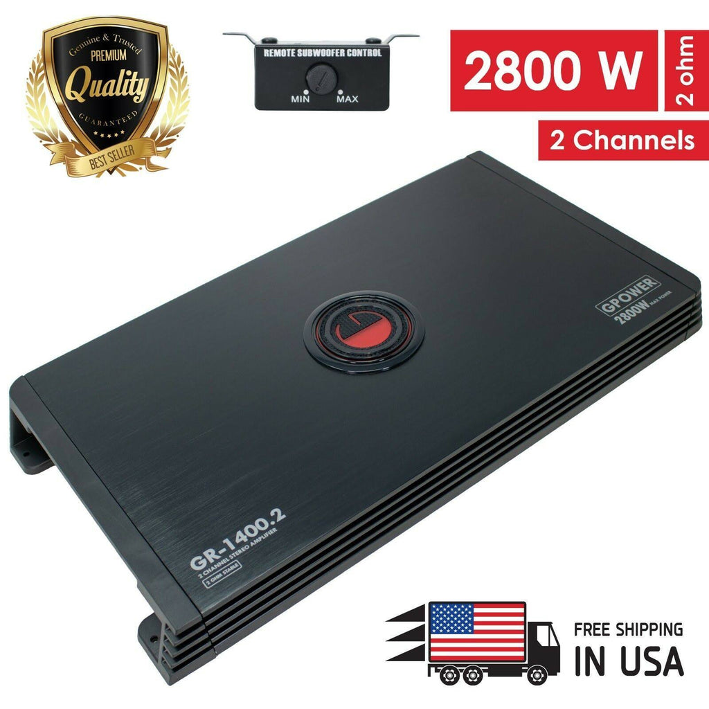 2 Channels 2800W Class A/B Car Audio Amplifier K874821