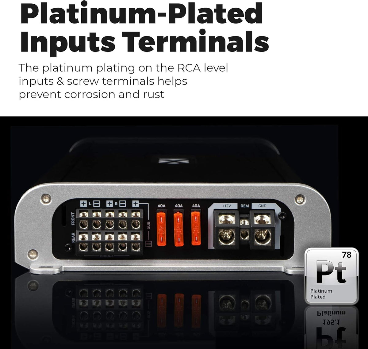 1100W Full Range Class D 5-Channel Amplifier with Bass Remote A634