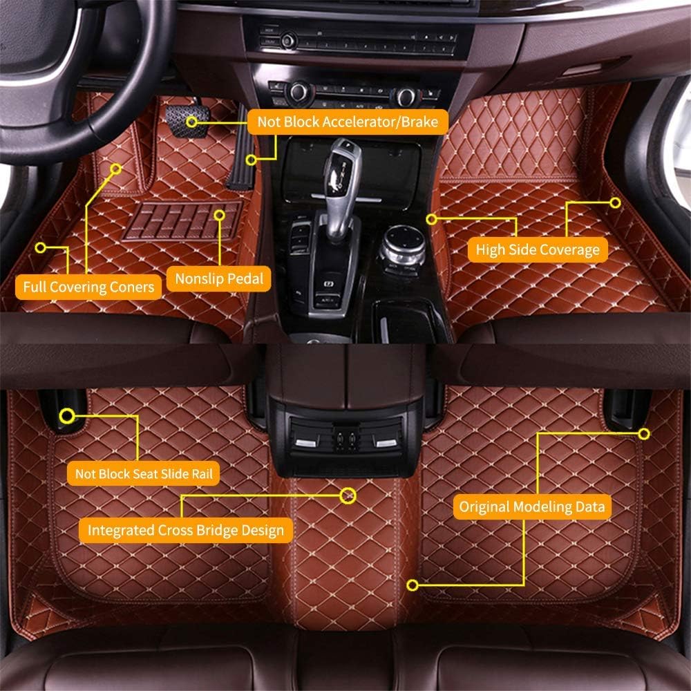 Custom Car Floor Mats Waterproof Anti-Skid Leather Full Coverage Set K855696