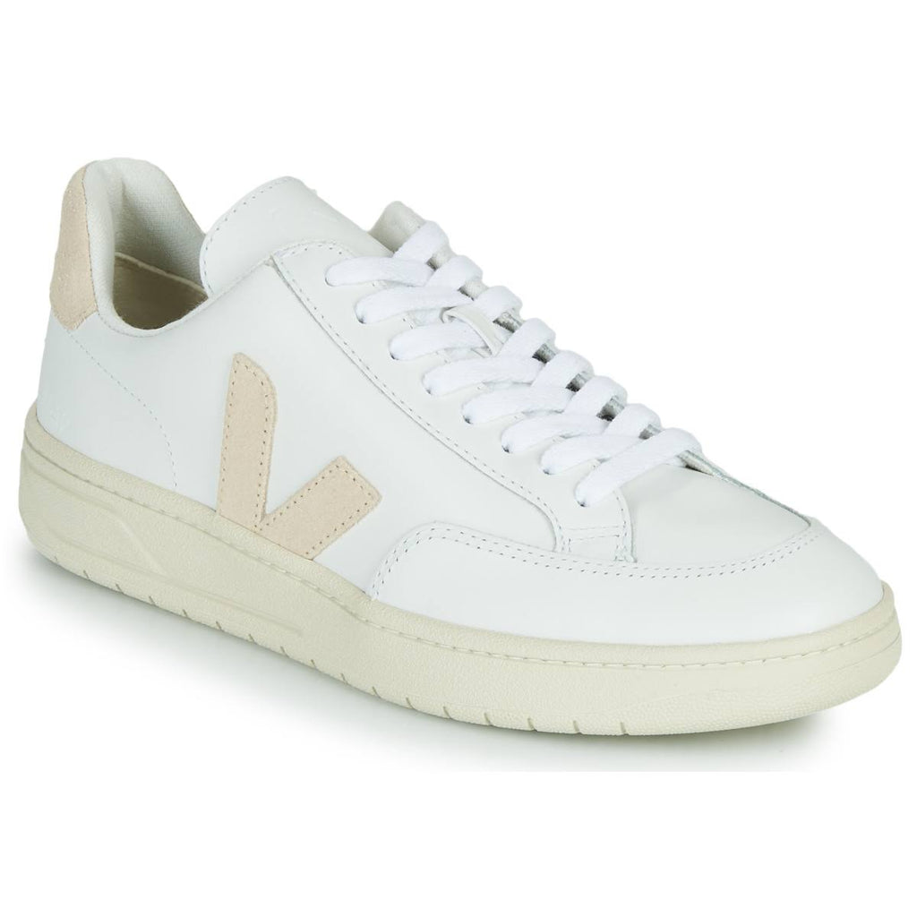White Sable Leather Sneakers Z16967