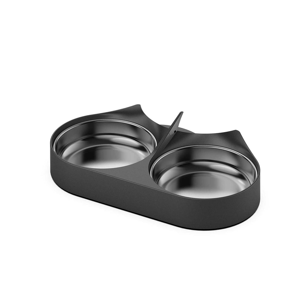 Automatic Pet Food Splitter with Stainless Steel Bowls V69621