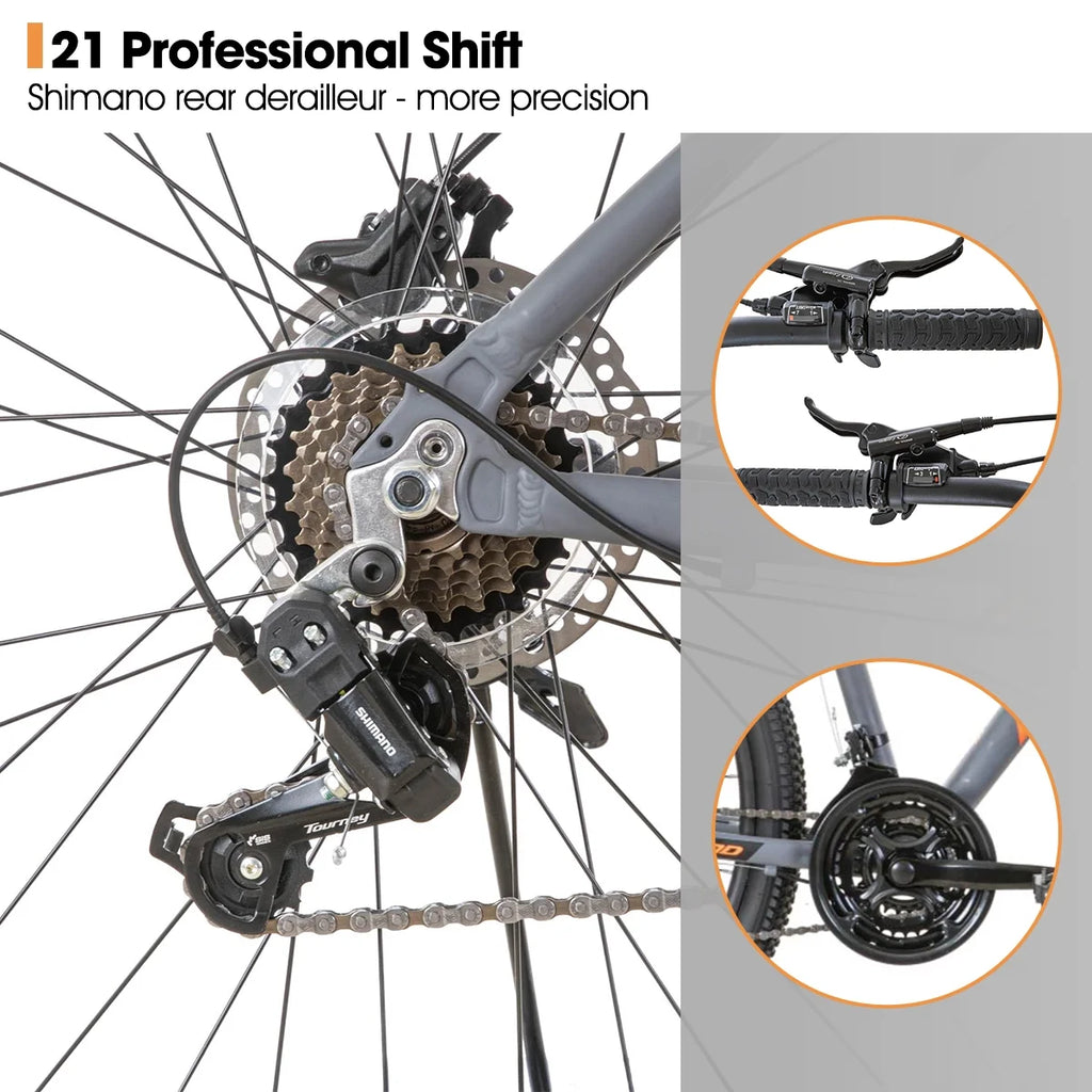 Aluminum 21 Speeds 27.5 inch Wheel Mountain Bike P588918