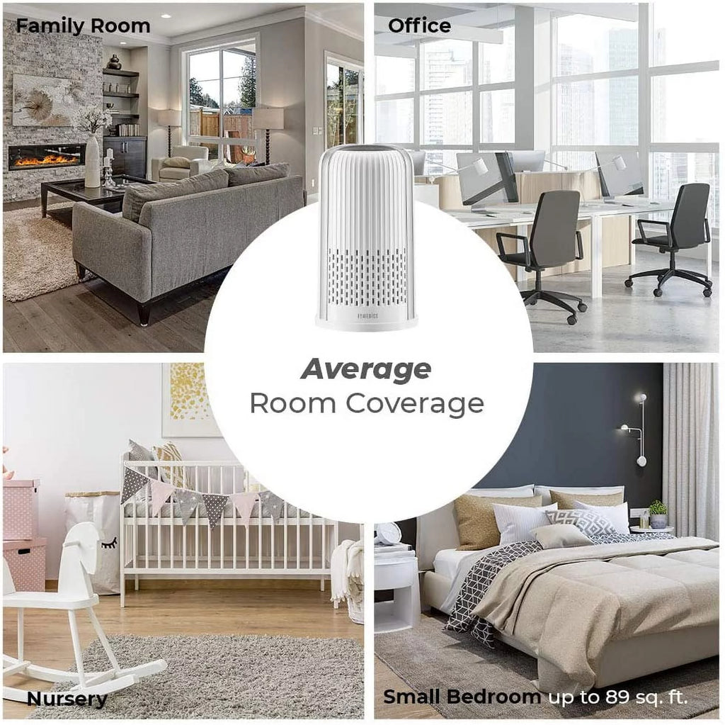 White 4-in-1 Tower Air Purifier with HEPA Filtration A173