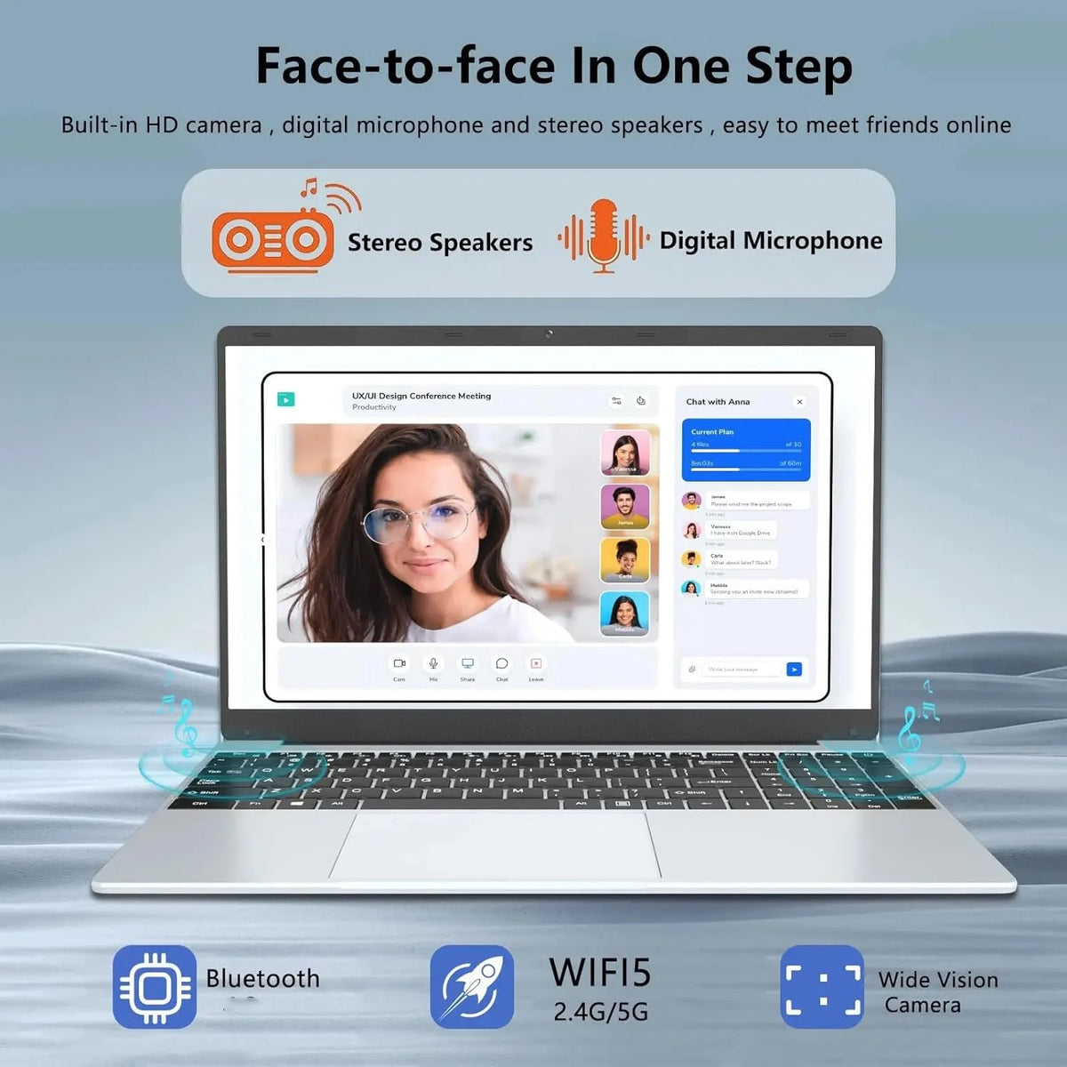 15.6" Laptop Intel Quad-Core 8GB RAM 512GB SSD H6841