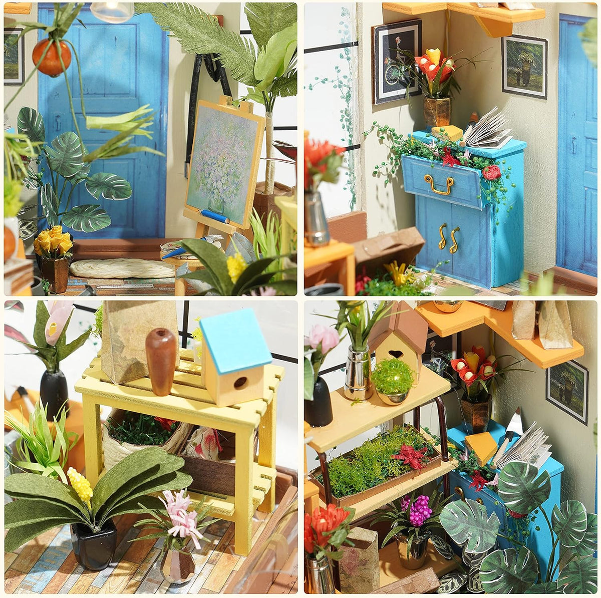 DIY Miniature House Kit with LED Light B161197