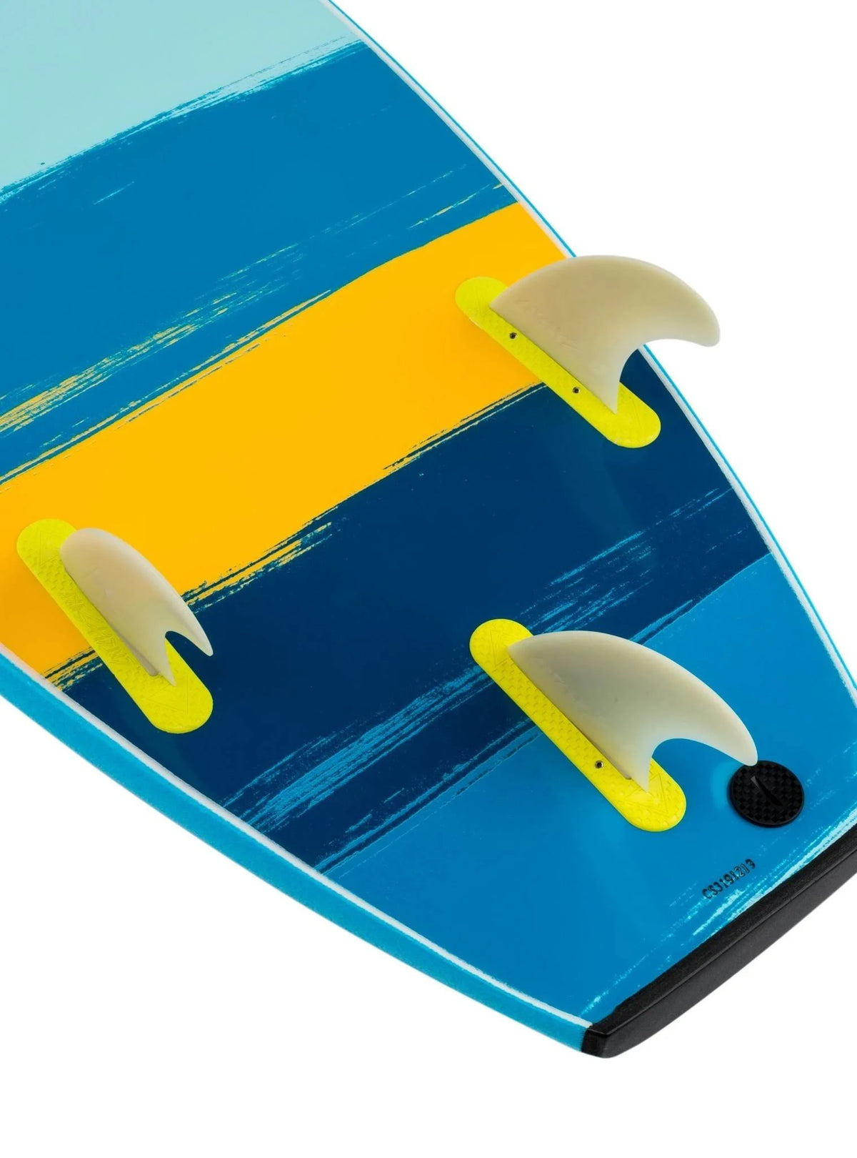 Electric Lemon/Stripe Surfboard Z943