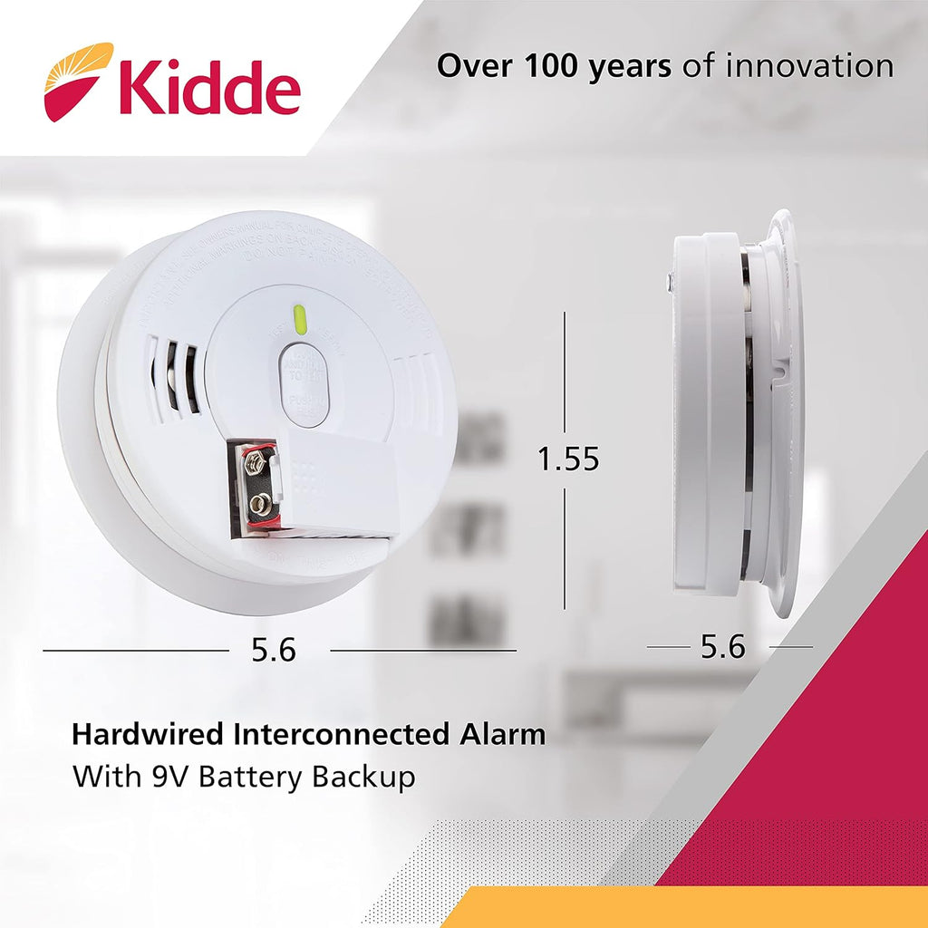 120V AC Wire-In Smoke Alarm with Battery Backup X647061