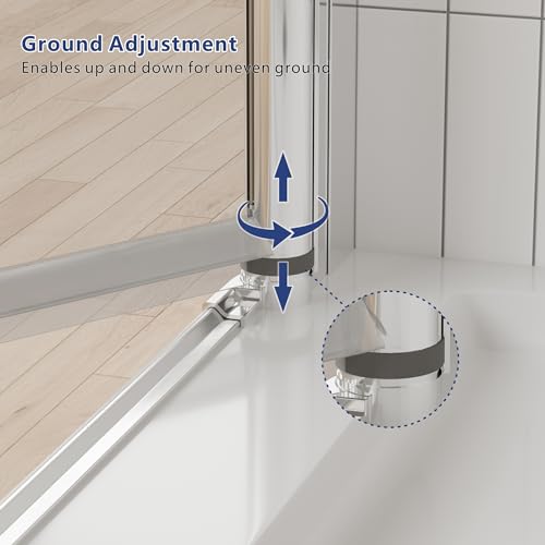 Chrome Semi Frameless Pivot Swing Shower Door, 32 in.W X 72 in.H, Clear Glass L80337