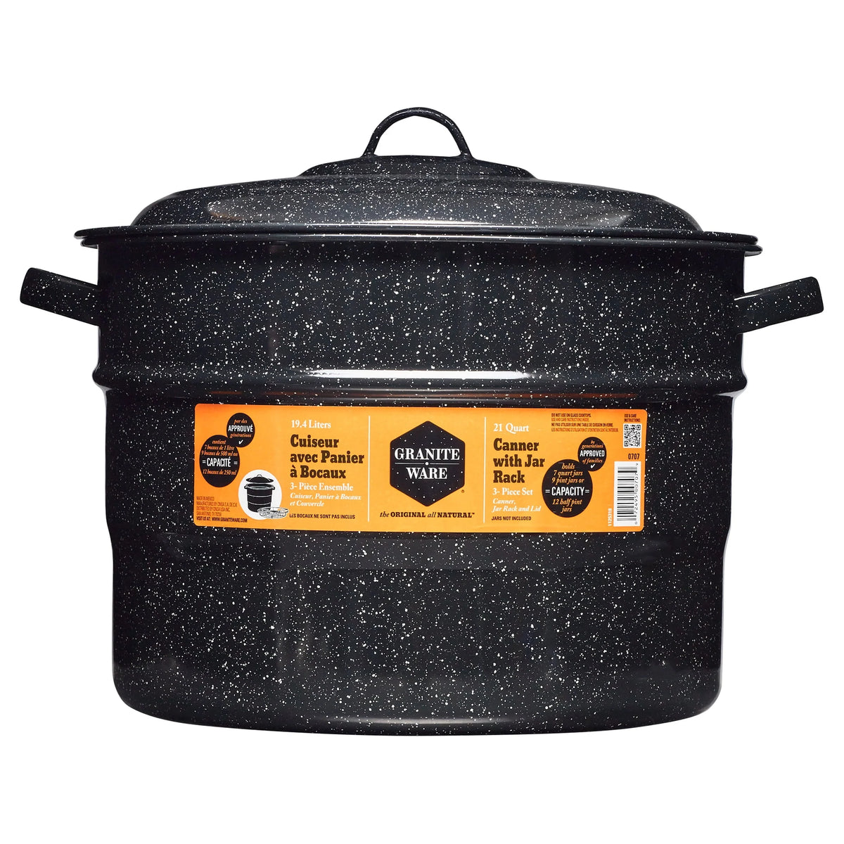 21.5-Quart Water Bath Canner with Jar Rack L136
