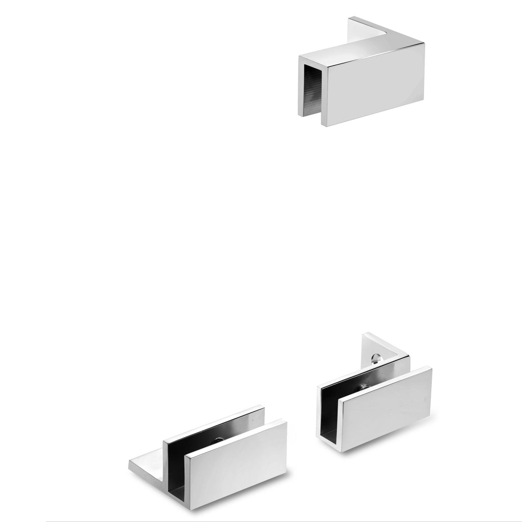 Chrome Frameless Fixed Glass Shower Panel B770792