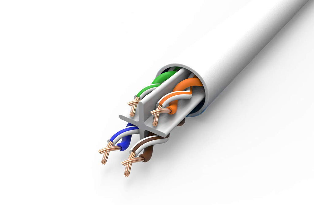 Bulk Ethernet Cable, 250ft, 23AWG, Solid Bare Copper, Blue, Pack of 2 H219847