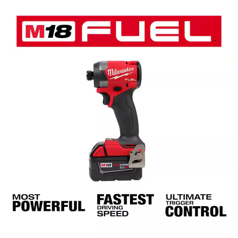 18-Volt Lithium-Ion Brushless Cordless Impact Driver Kit with 50-Piece Screw Driver Bit Set R582175