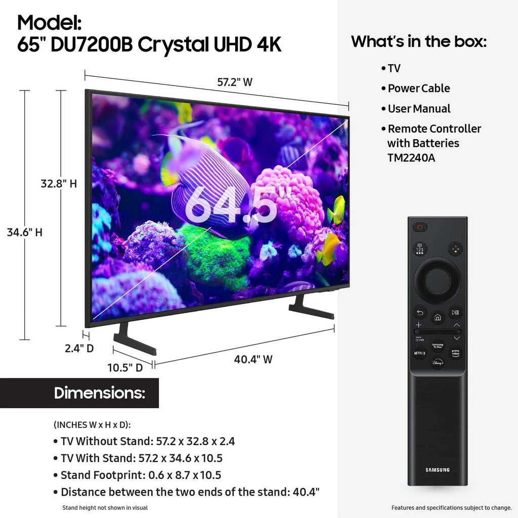 65” Crystal UHD 4K Smart TV V77174