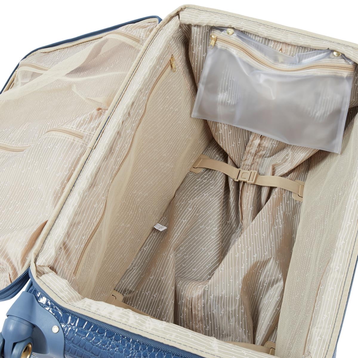 Embossed Croco Wheeled Upright Suitcase X336