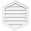 14x22W x 30x22H Vertical Peaked Surface Mount PVC Gable Vent G655260
