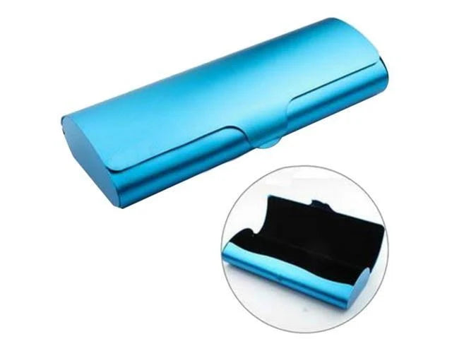 Blue Metal Glasses Case Q741