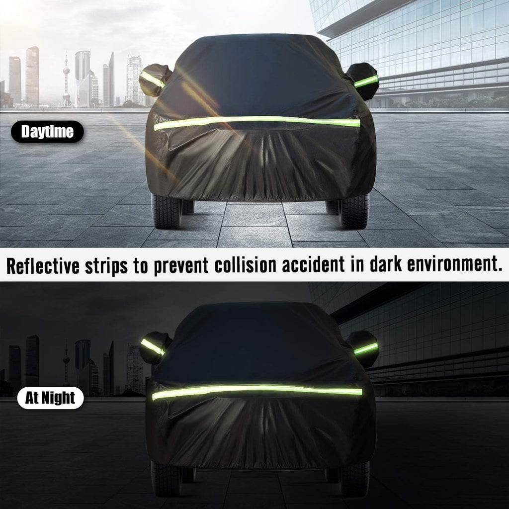 SUV Car Cover 5 Layer Waterproof Windproof Scratch Resistant Pack of 2 A657302