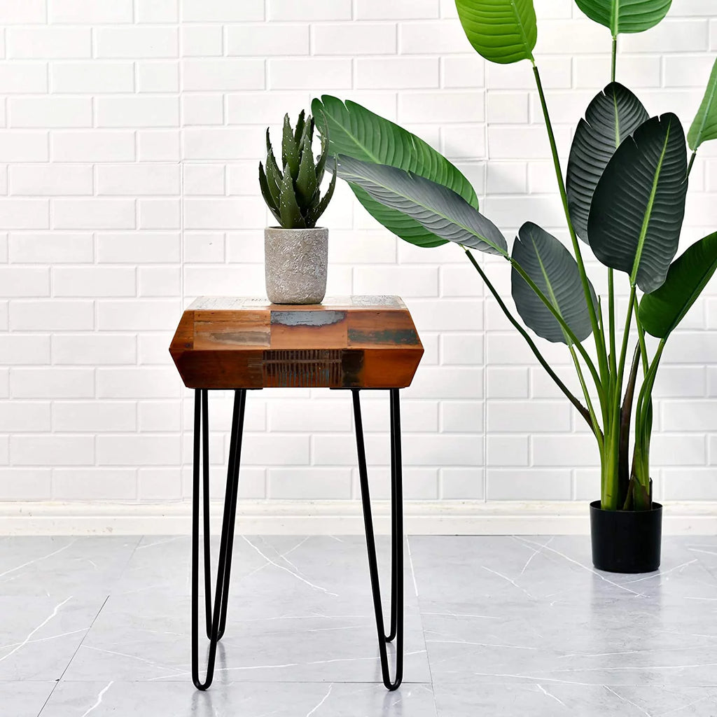 Reclaimed Wood Side Table M775