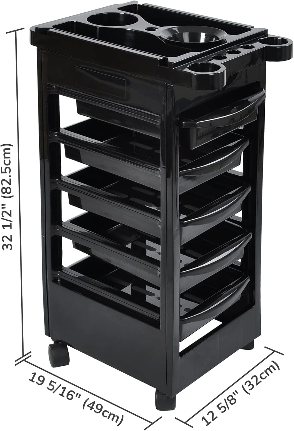 Salon SPA Trolley Storage Cart with 5 Drawers C82076