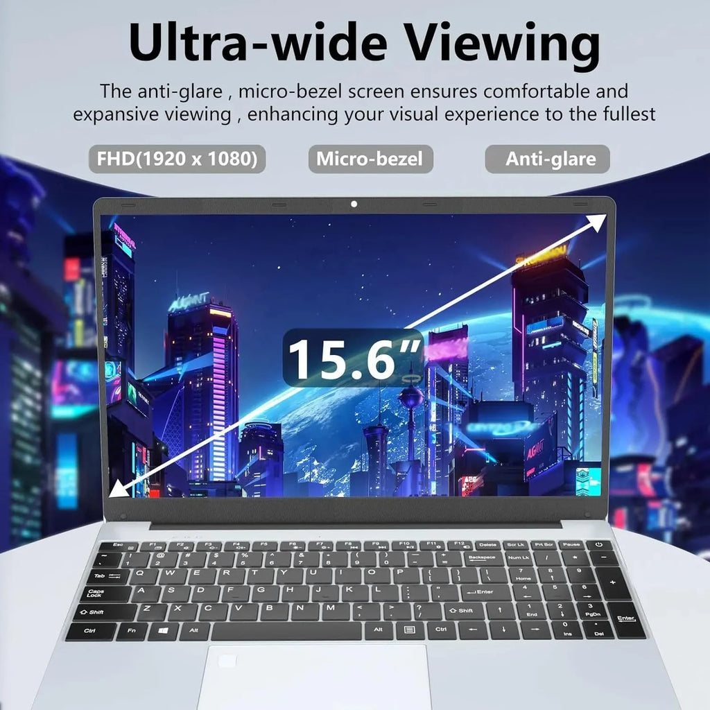 15.6" Laptop Intel Quad-Core 8GB RAM 512GB SSD H6841