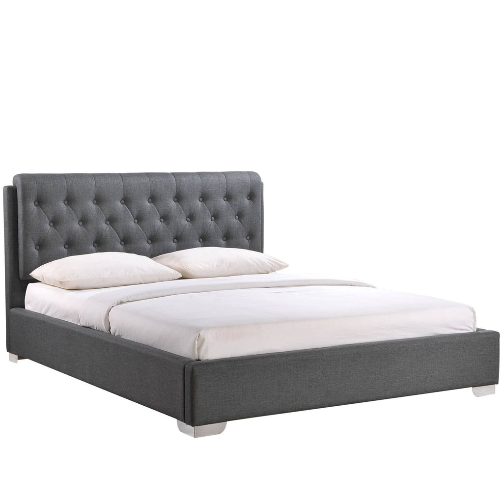 Queen Fabric Bed G365