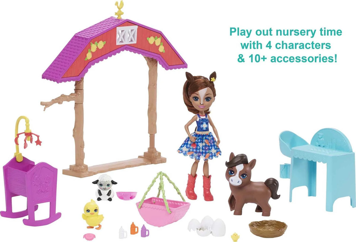 Barnyard Nursery Playset With Horse Doll P34819