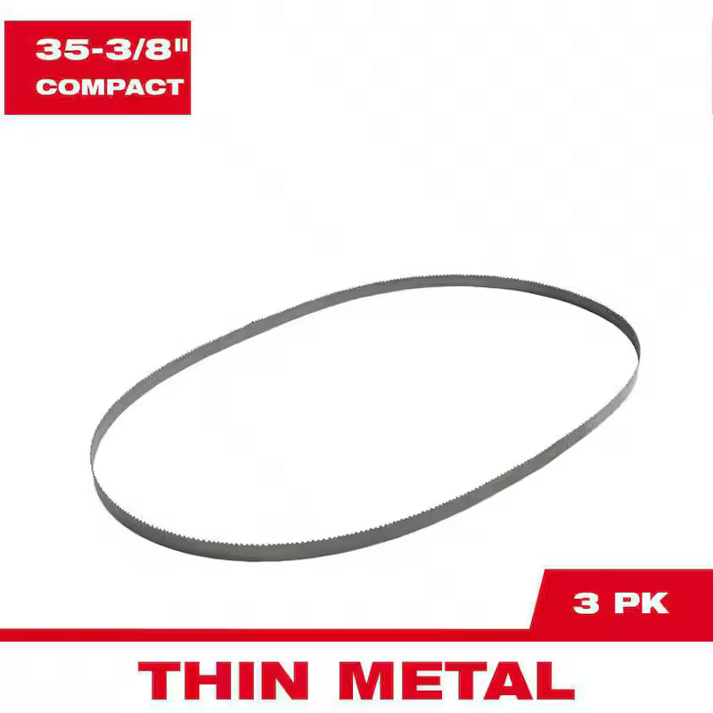 24 TPI Compact BiMetal Band Saw Blade 3-Pack O173736